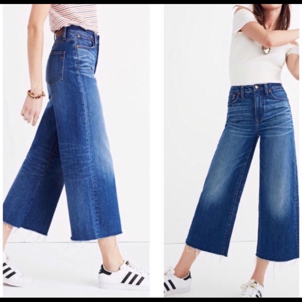 Madewell Wide Leg Crop Jeans